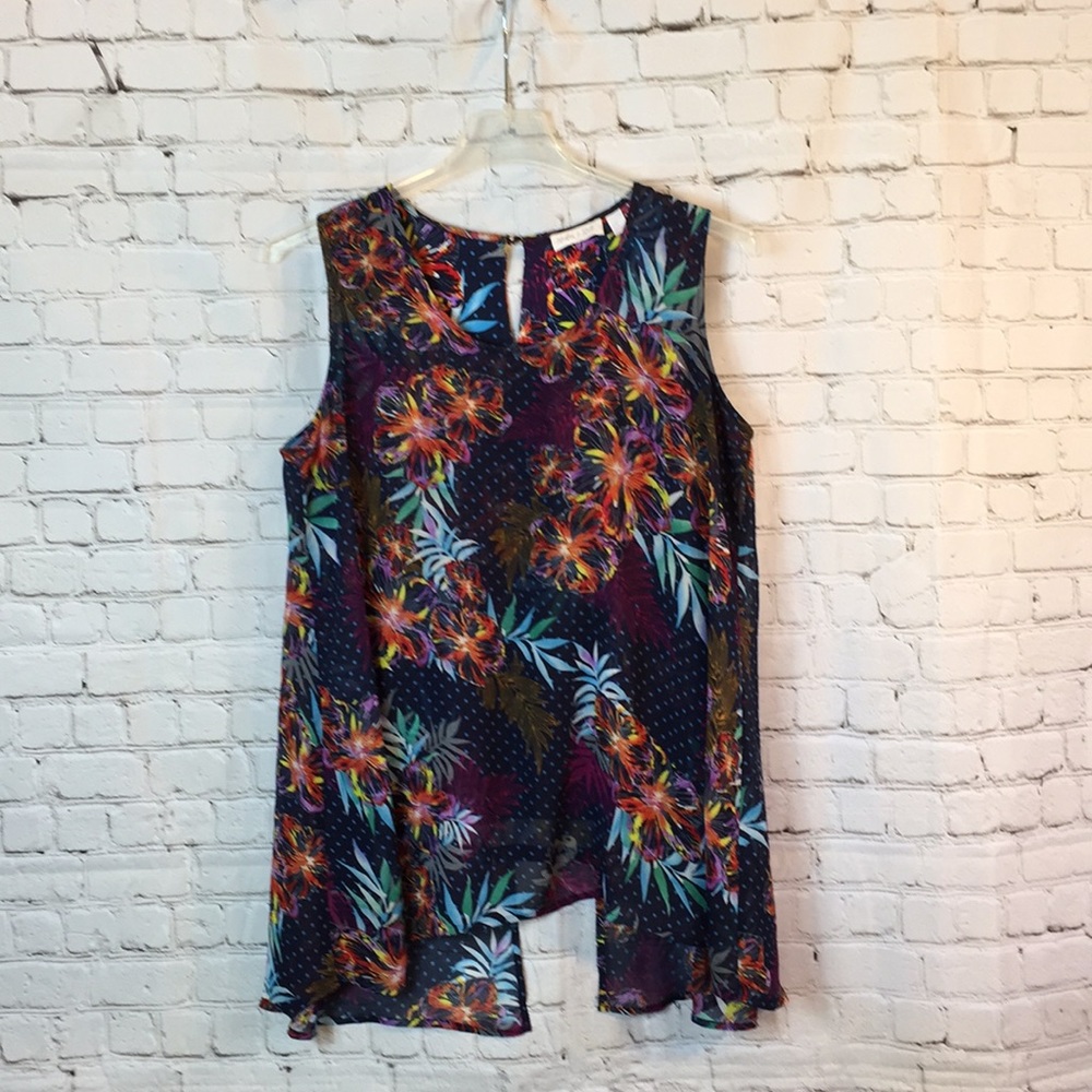 Flutter & Kick Top Maternity Pretty Sheer Lined Maternity Blouse Large